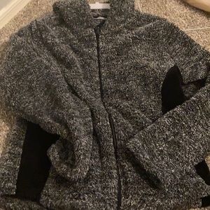 A fuzzy soft jacket.